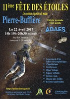 Fête des étoiles le 22 avril 2017 à Pierre-Buffières (87)