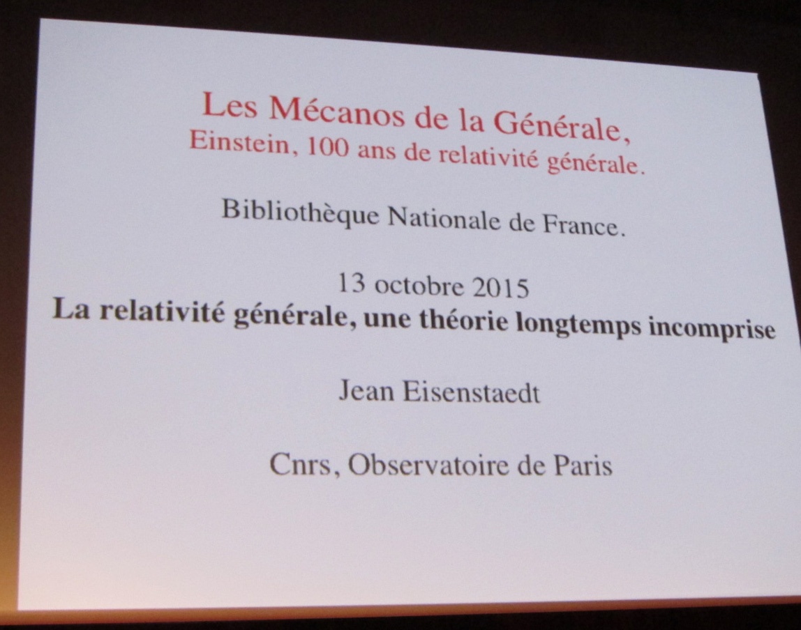 La Relativité Générale, une théorie longtemps incomprise