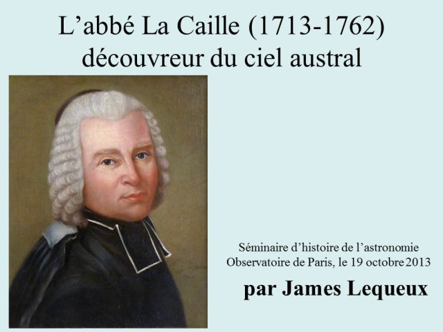 L'abbé La Caille, découvreur du ciel austral