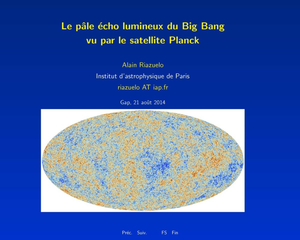 Le pâle écho lumineux du Big Bang vu par le satellite Planck