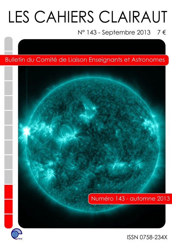 Cahier Clairaut N°143, Automne 2013