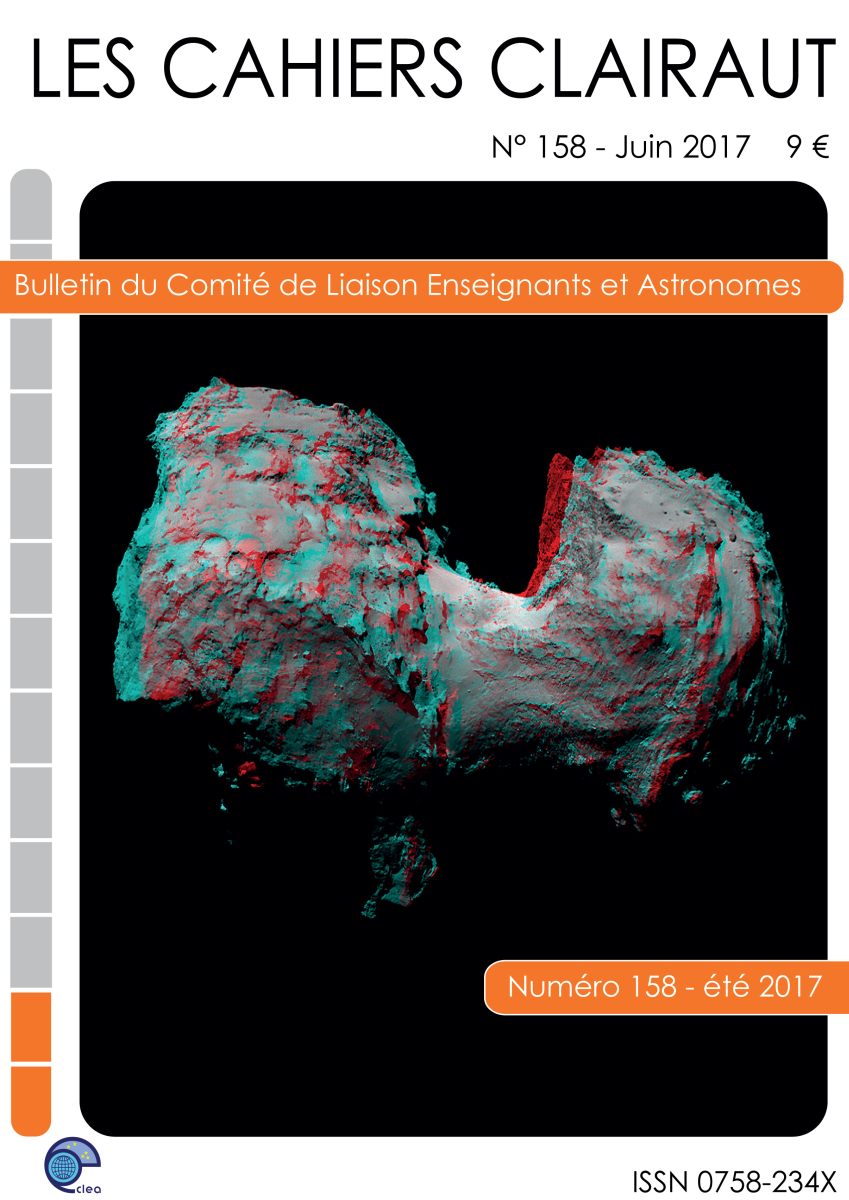 Cahiers Clairaut n° 158 Eté 2017